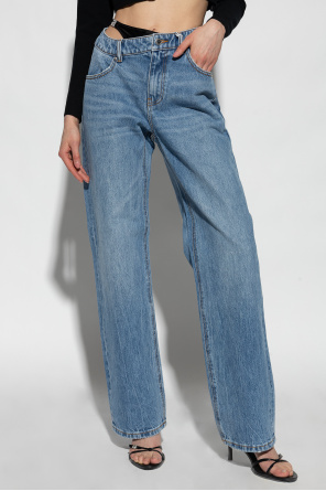 Jeans alexander wang straight skinny deals leg blue jeans